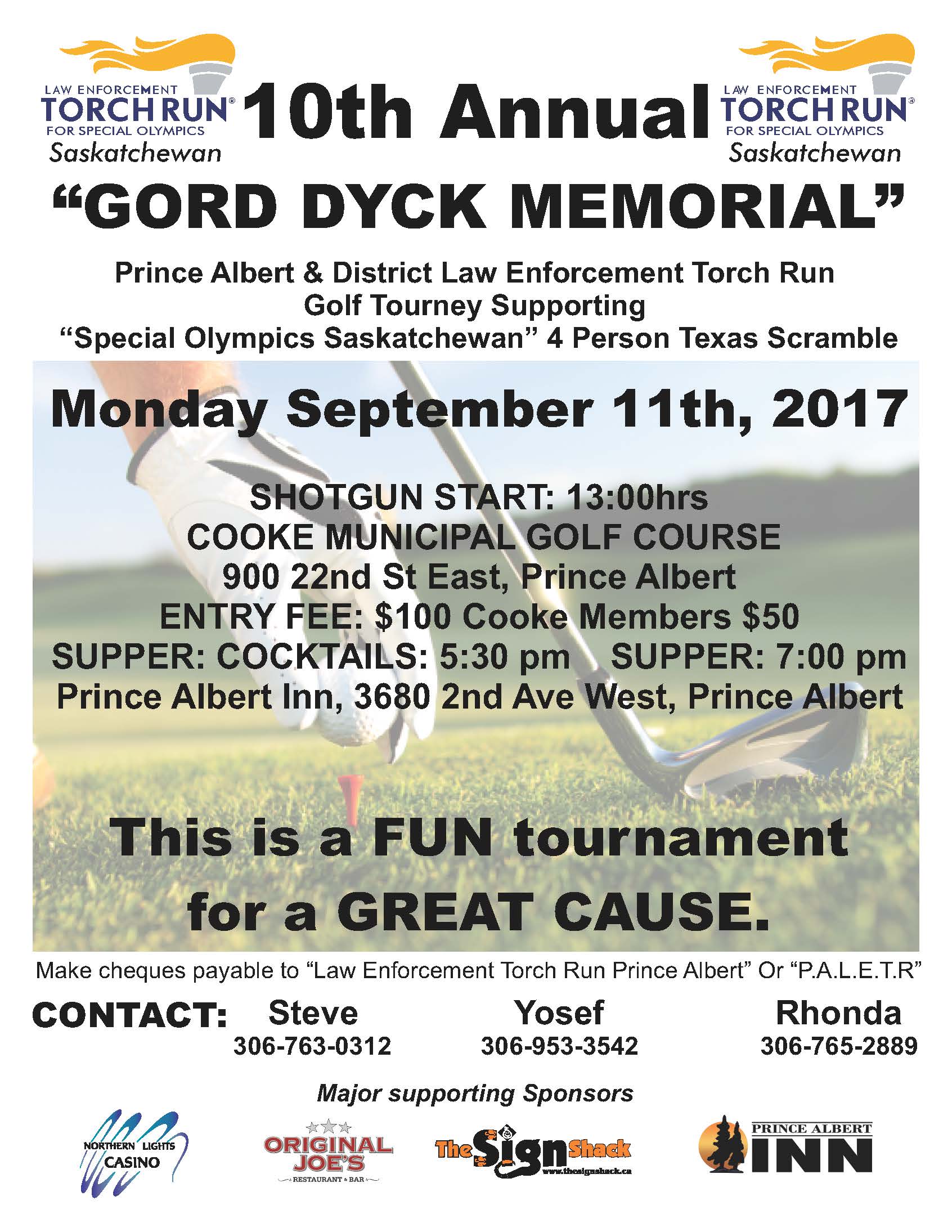 10th Annual Gord Dyck Memorial Golf Tournament