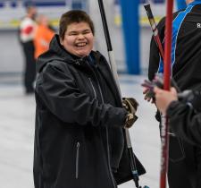 Special Olympics curler Theo Jack