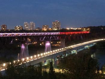 High Level Bridge lit for Global Day of Inclusion