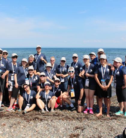 Team Alberta Swim at the Atlantic Ocean