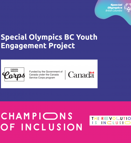 Special Olympics BC Youth Engagement Project Champions of Inclusion