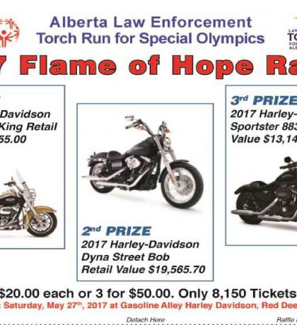 2017 Flame of Hope Harley Raffle