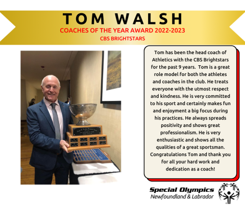 Coaches of the Year Tom Walsh
