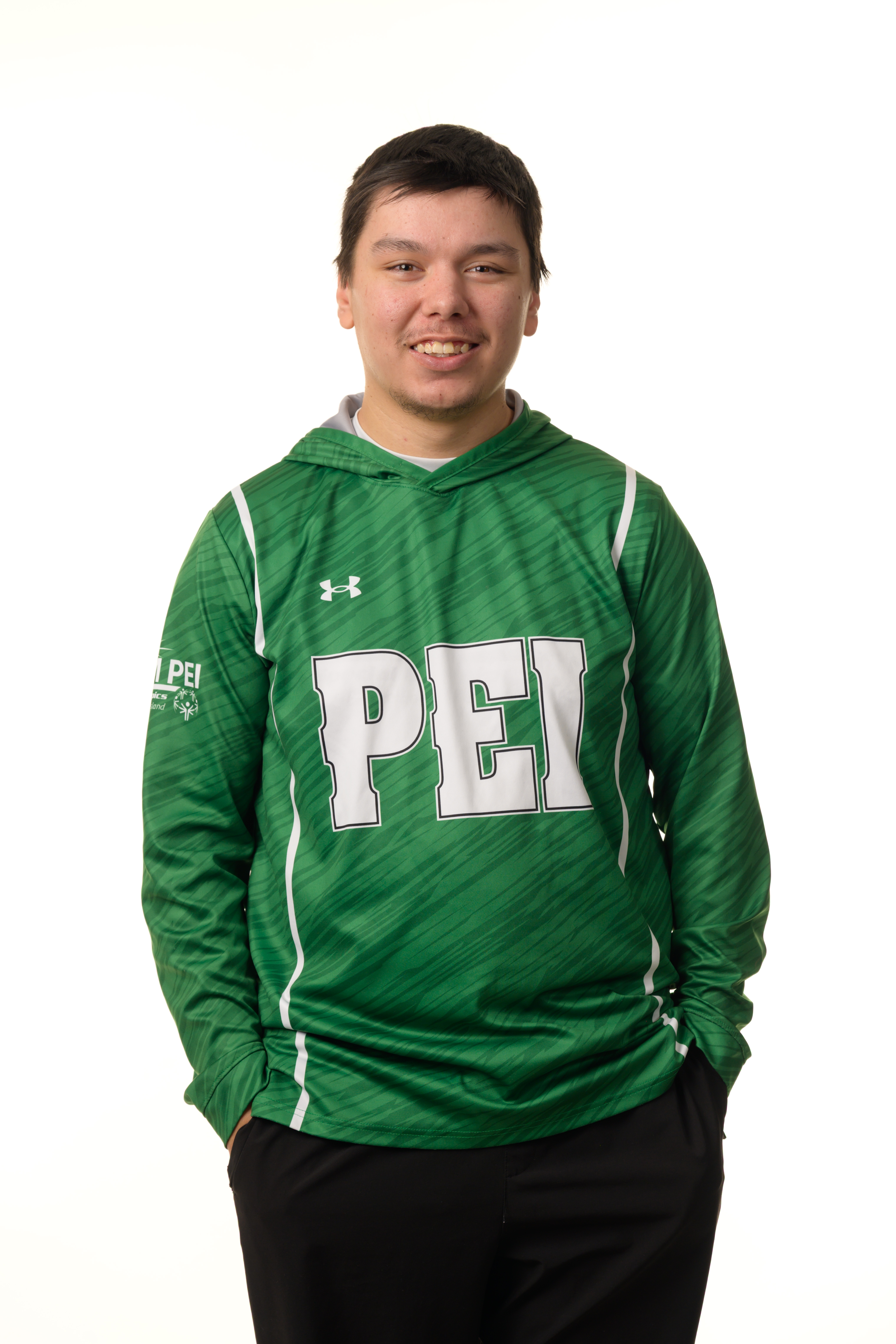 Team PEI 2026 Golf athlete, Matthew Jehn, standing for a headshot 