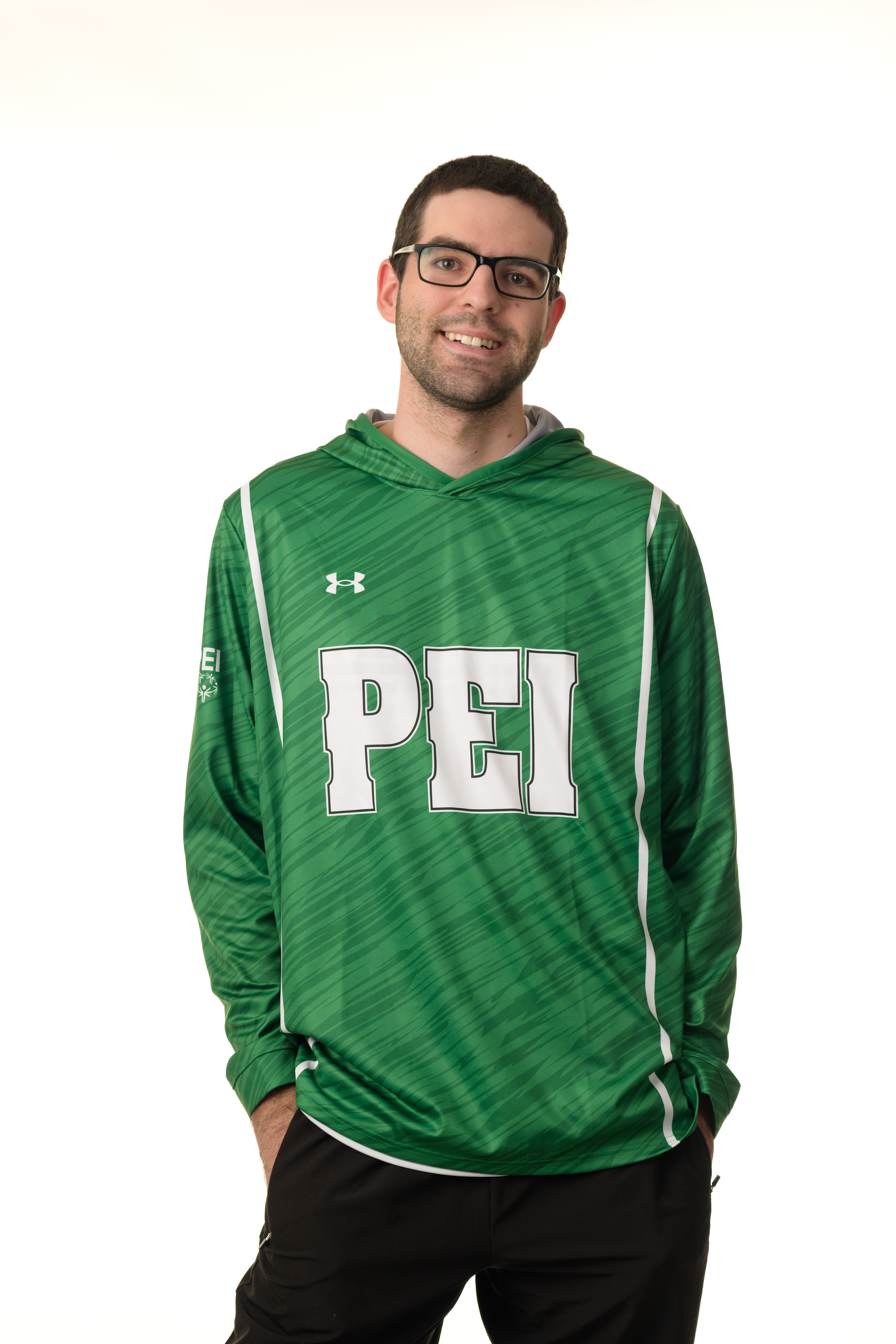 Team PEI 2026 Basketball athlete, Conner Arsenault, standing for a headshot 