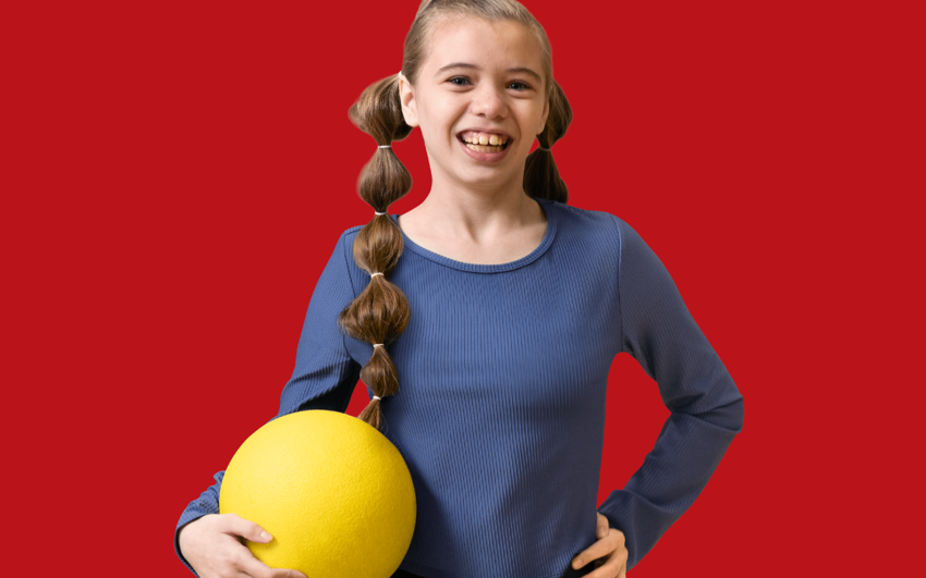 Sophia Gallant with red background. 