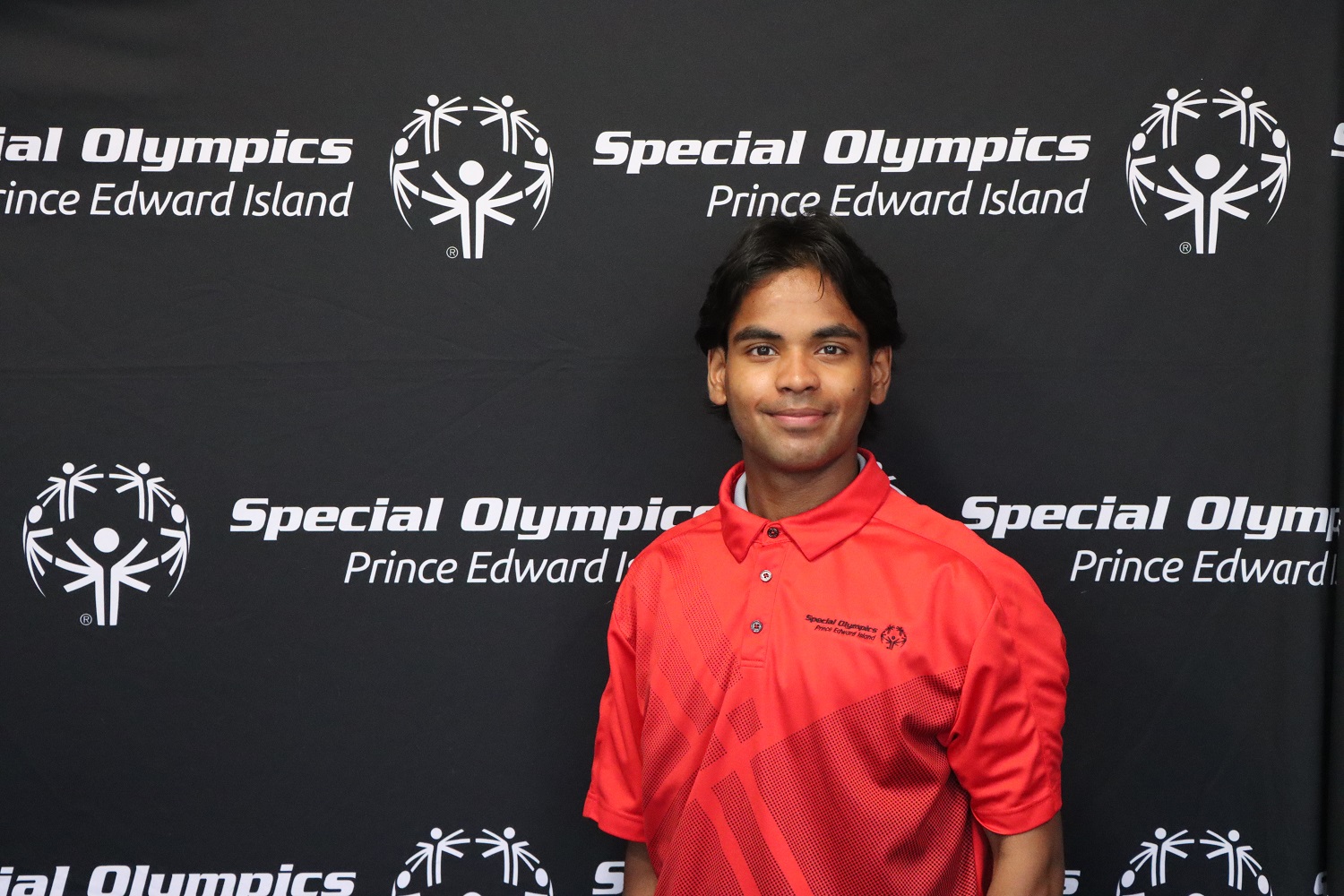 Special Olympics PEI's Summer Student, Samarth Deo, posing for a headshot