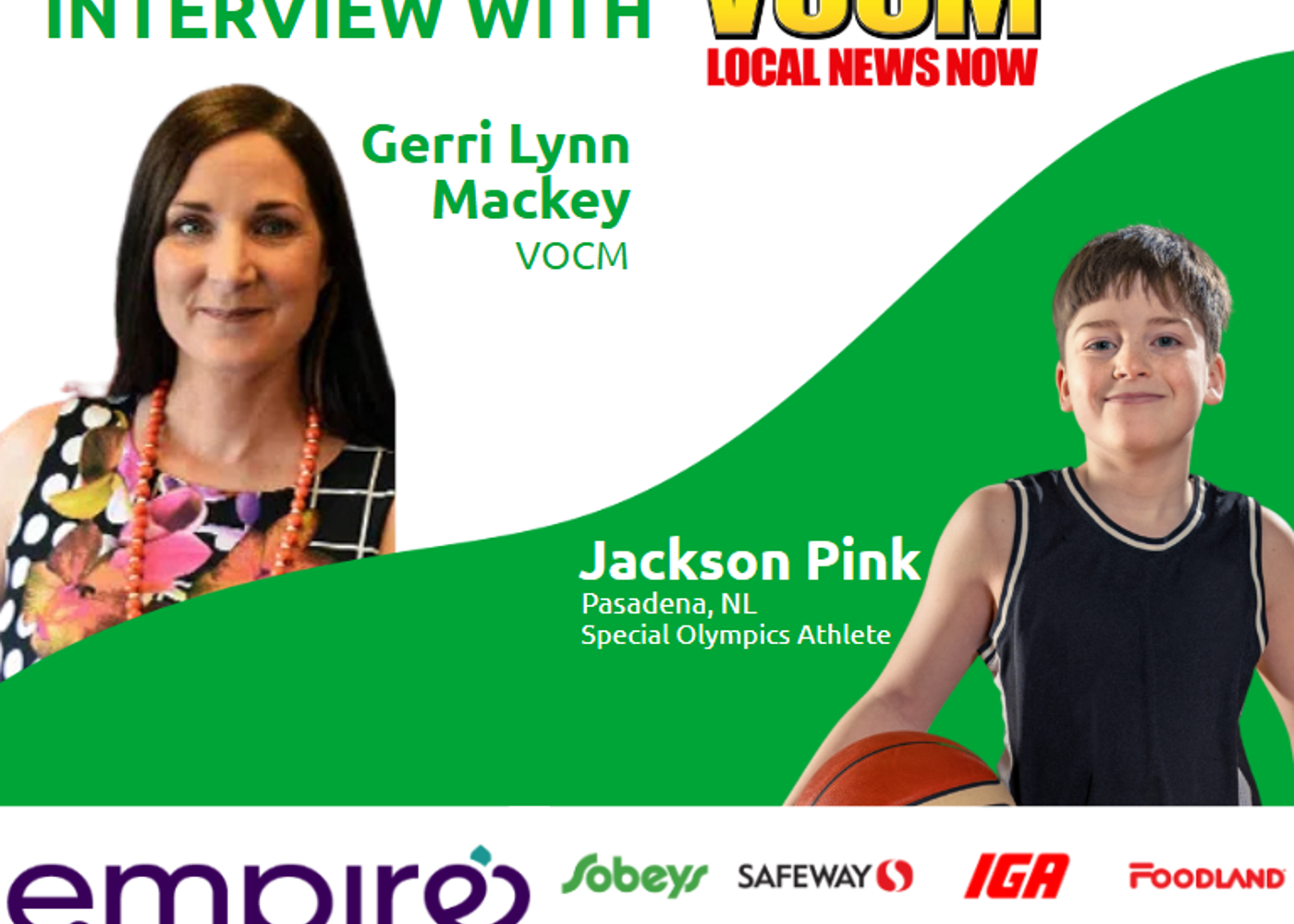 Jackson Pink's Interview with VOCM