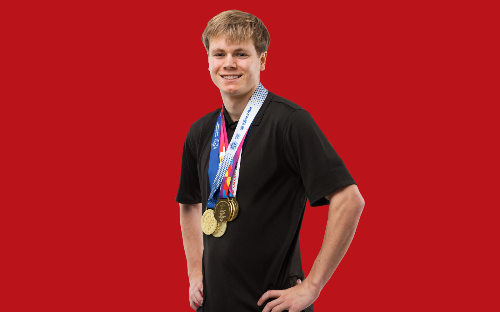 Sebastian Gylander with Red Background.