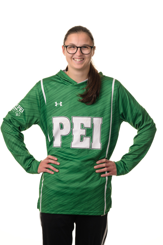 Team PEI 2026 Softball athlete, Audrey Mitchell, standing for a headshot 