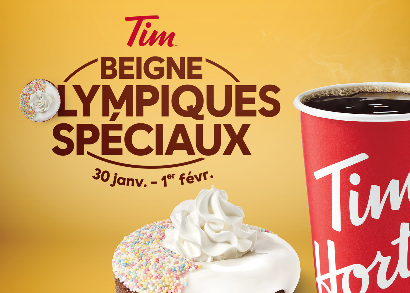 Beignet Olympiques Spéciaux chez Tim Hortons