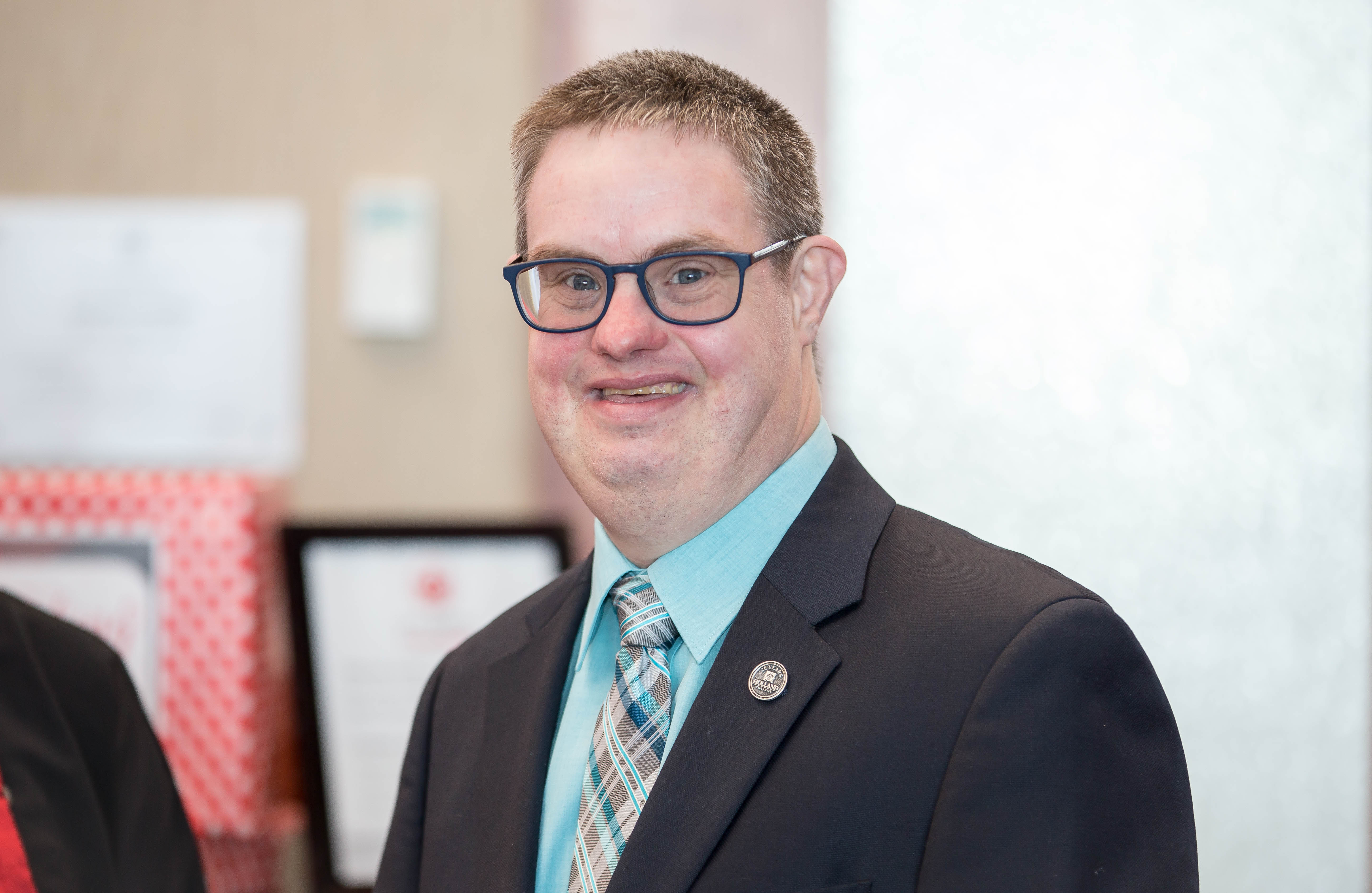 Athlete Leader, Paul Phillips, at an event