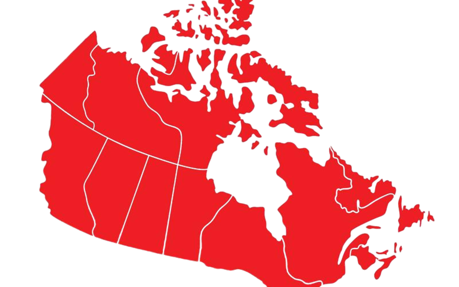 Carte rouge du Canada