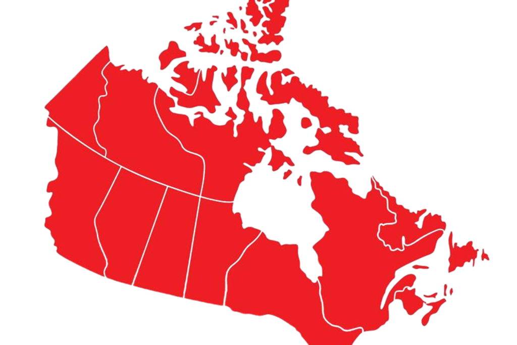 Carte rouge du Canada