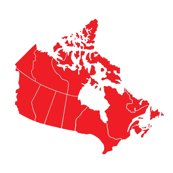 Carte rouge du Canada