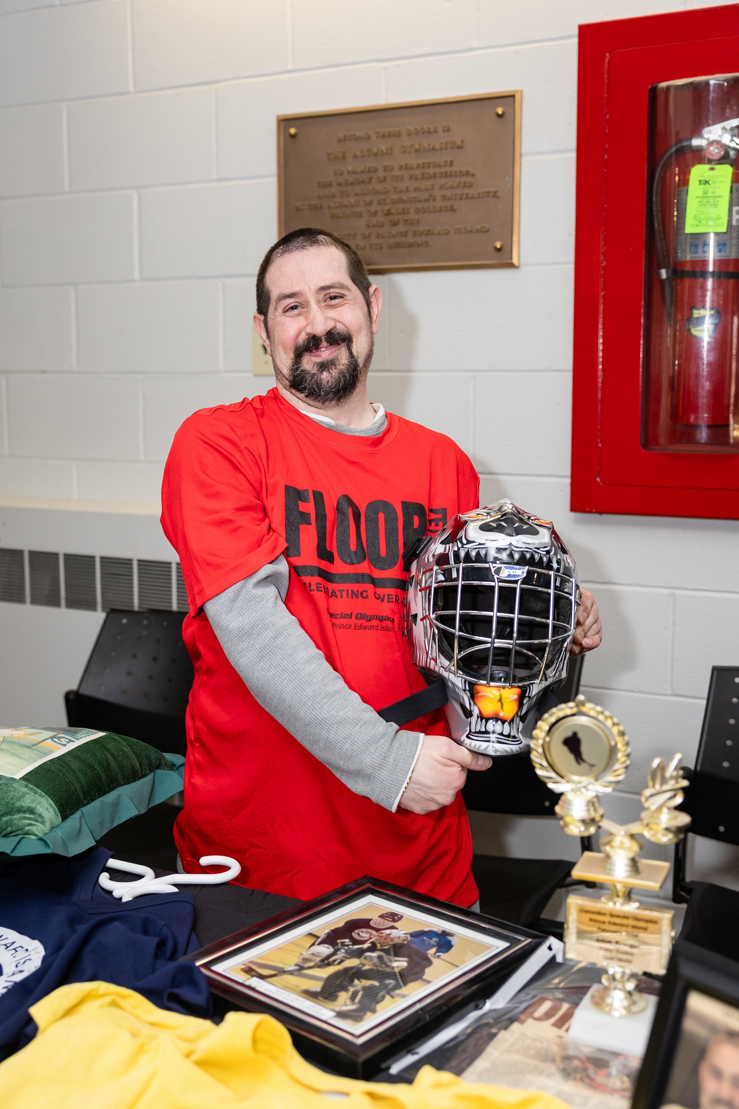 Special Olympics PEI, Floor Hockey, Athlete with Memorabilia 