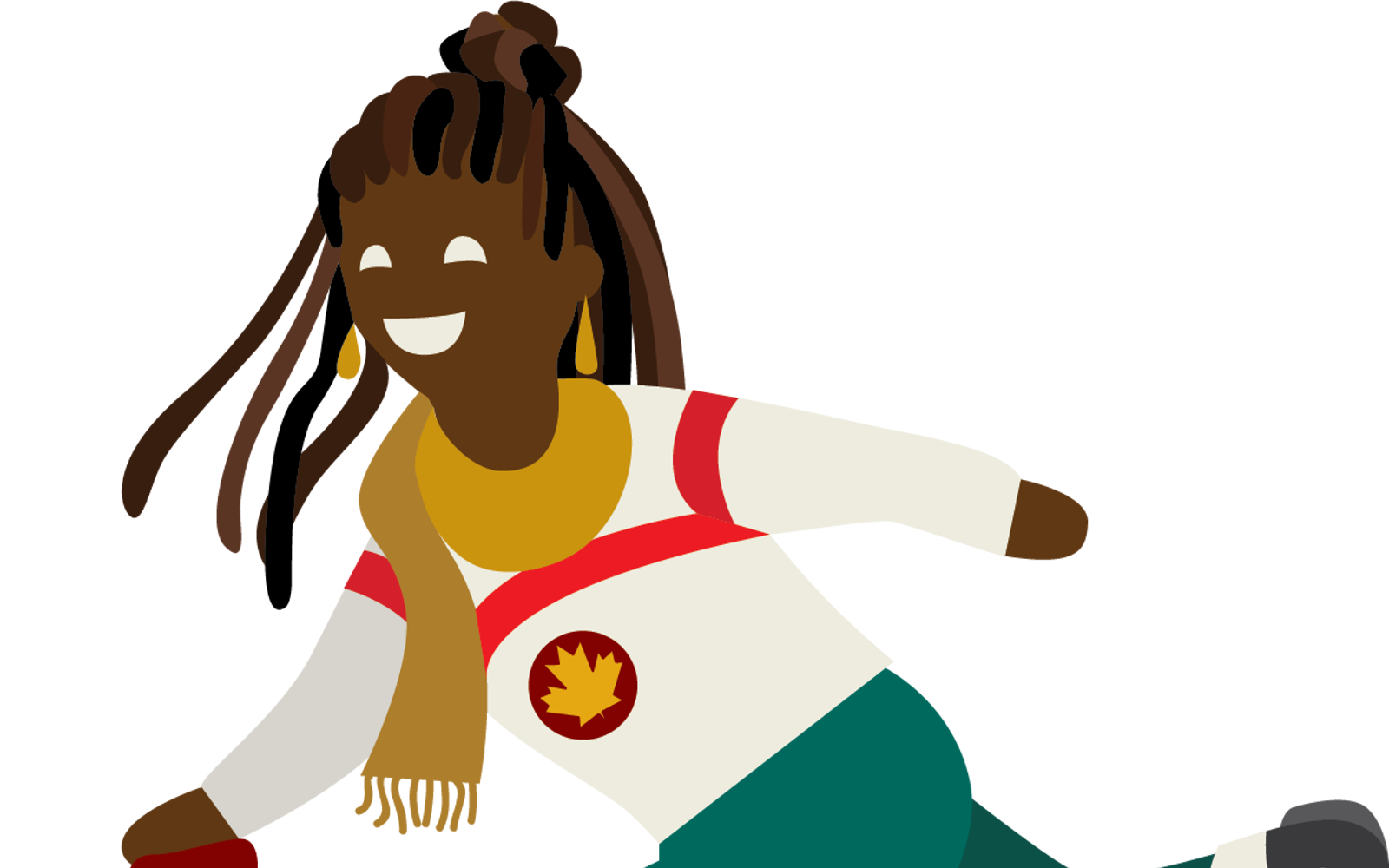 Illustration d'une personne jouant au curling.