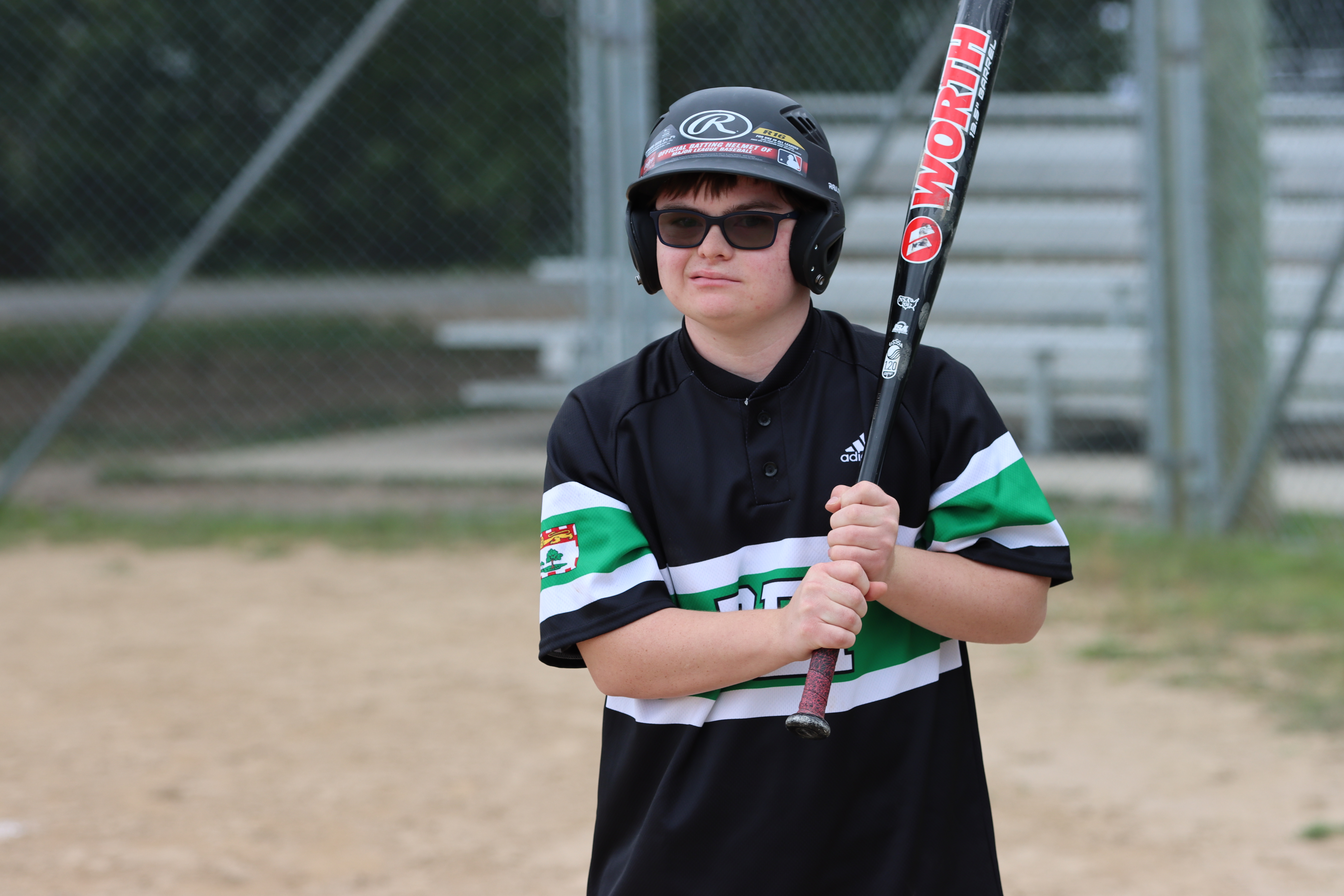 Special Olympics PEI, Softball, Athlete Playing Softball