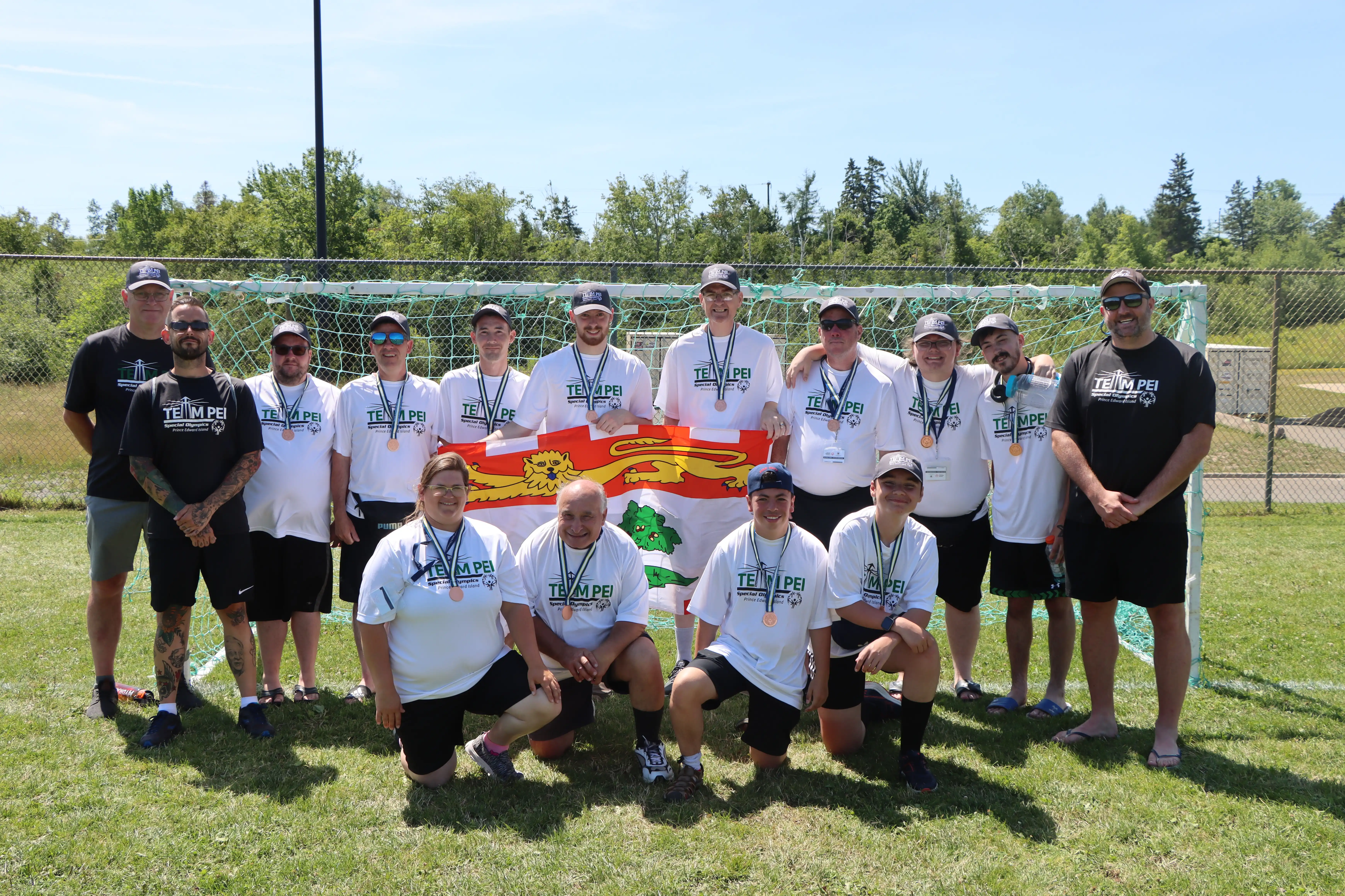 Team PEI Soccer competing at SONS Games July 2025