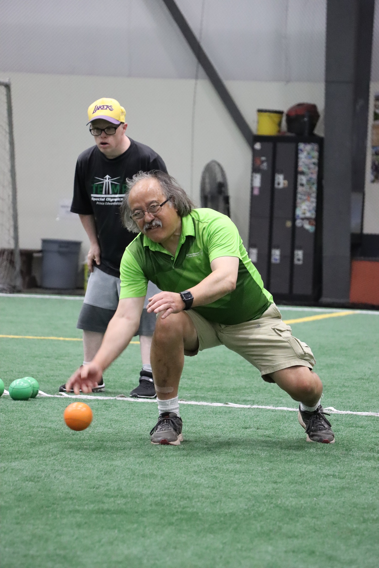 Team PEI 2026 Bocce athlete, Tommy Ling, playing bocce