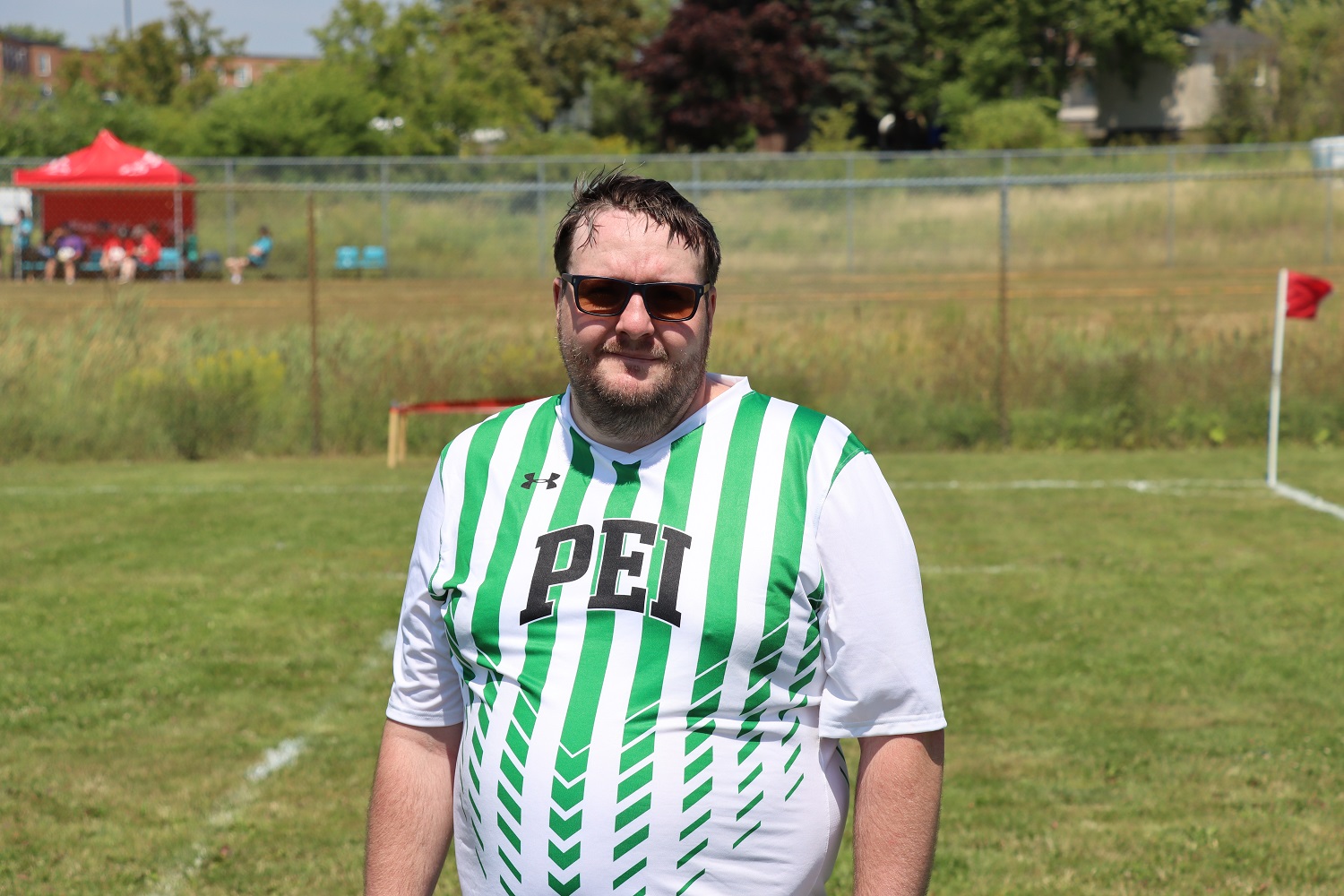 Team PEI 2026 Soccer athlete, Scottie Brouseau standing for a headshot