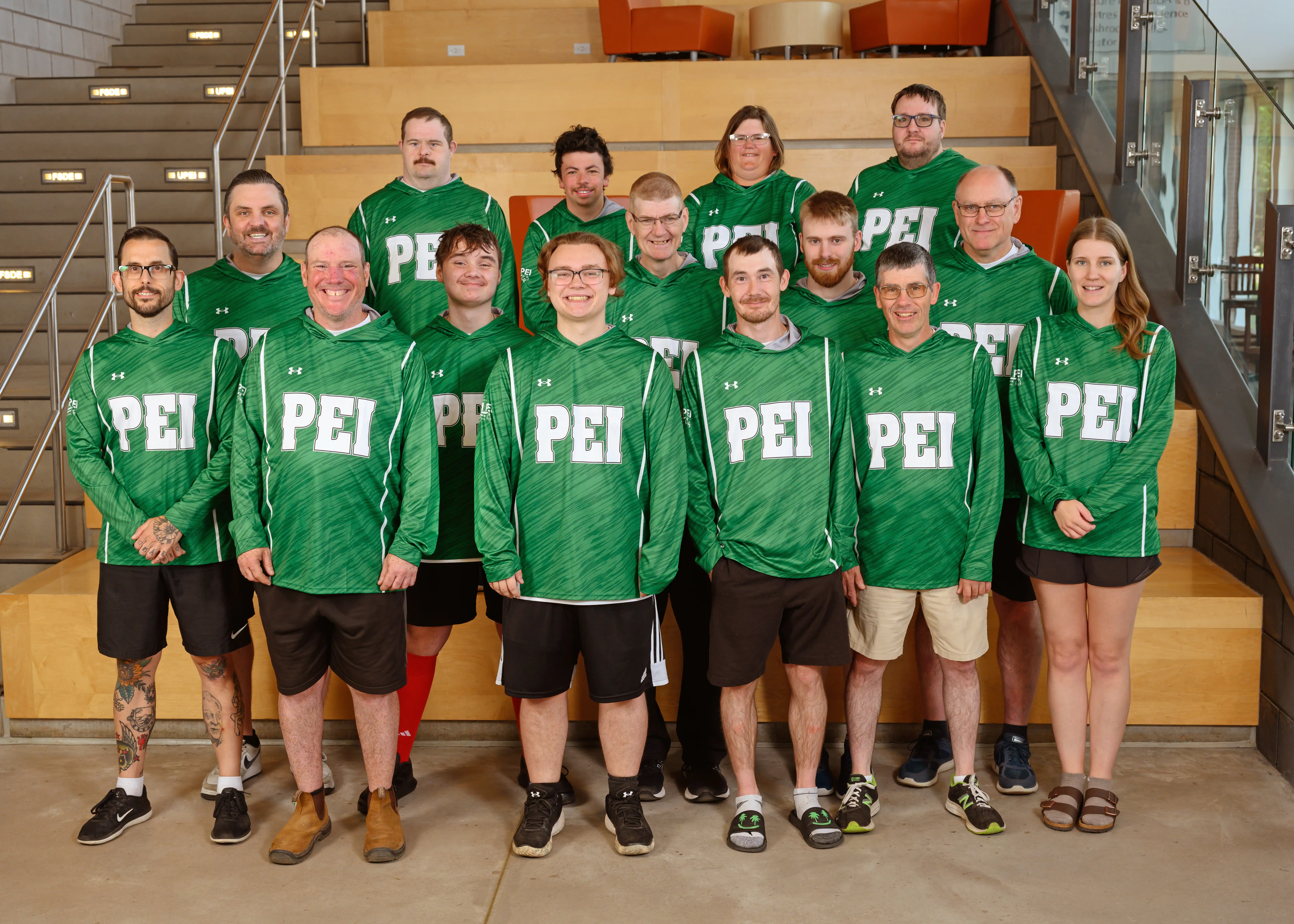 Team PEI 2026 Soccer standing for a group photo Team PEI 2026 Soccer standing for a group photo
