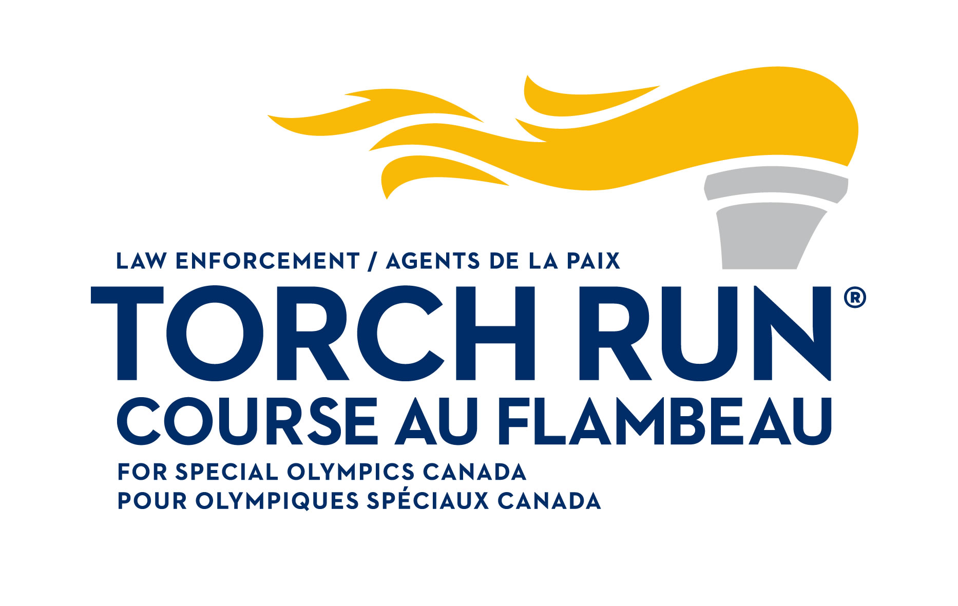 Agents de la paix course au flambeau