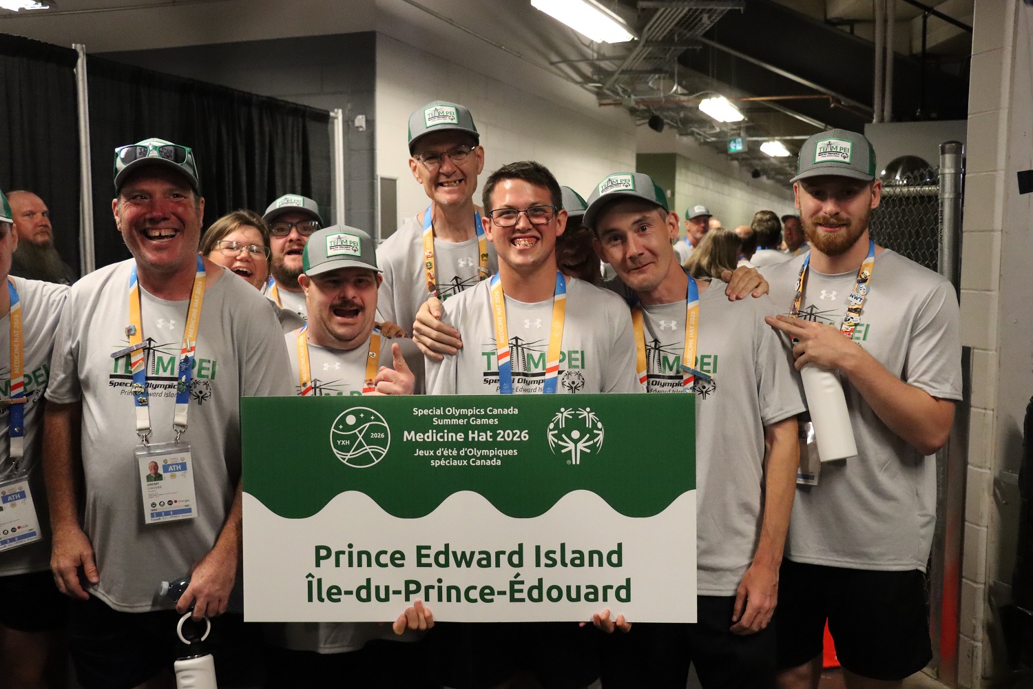 Special Olympics Team PEI 2026 athletes at Opening Ceremonies Special Olympics Team PEI 2026 athletes at Opening Ceremonies
