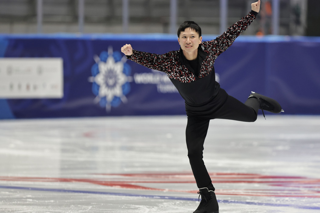 Figure skater Matthew Lai at the Special Olympics Winter World Games 2025