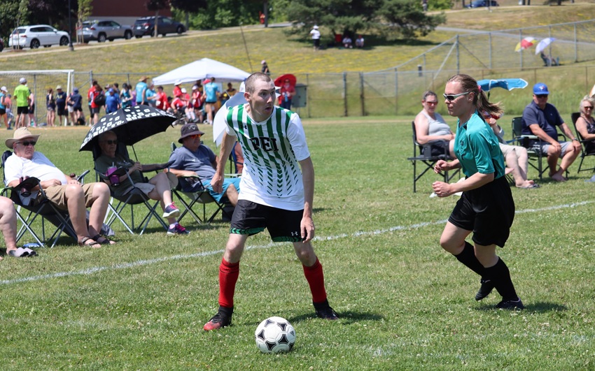 Special Olympics PEI, Soccer, Athlete Playing Soccer