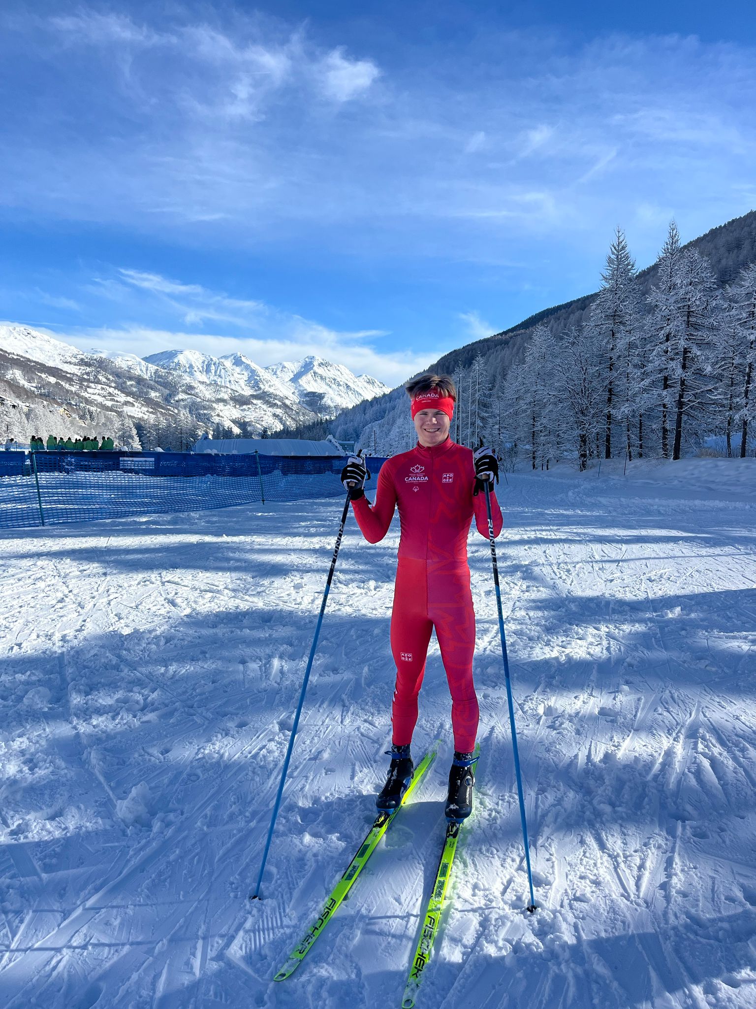 Sebastian Gylander Skiing.