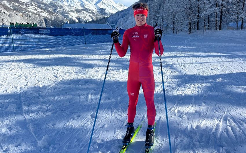 Sebastian Gylander Skiing.
