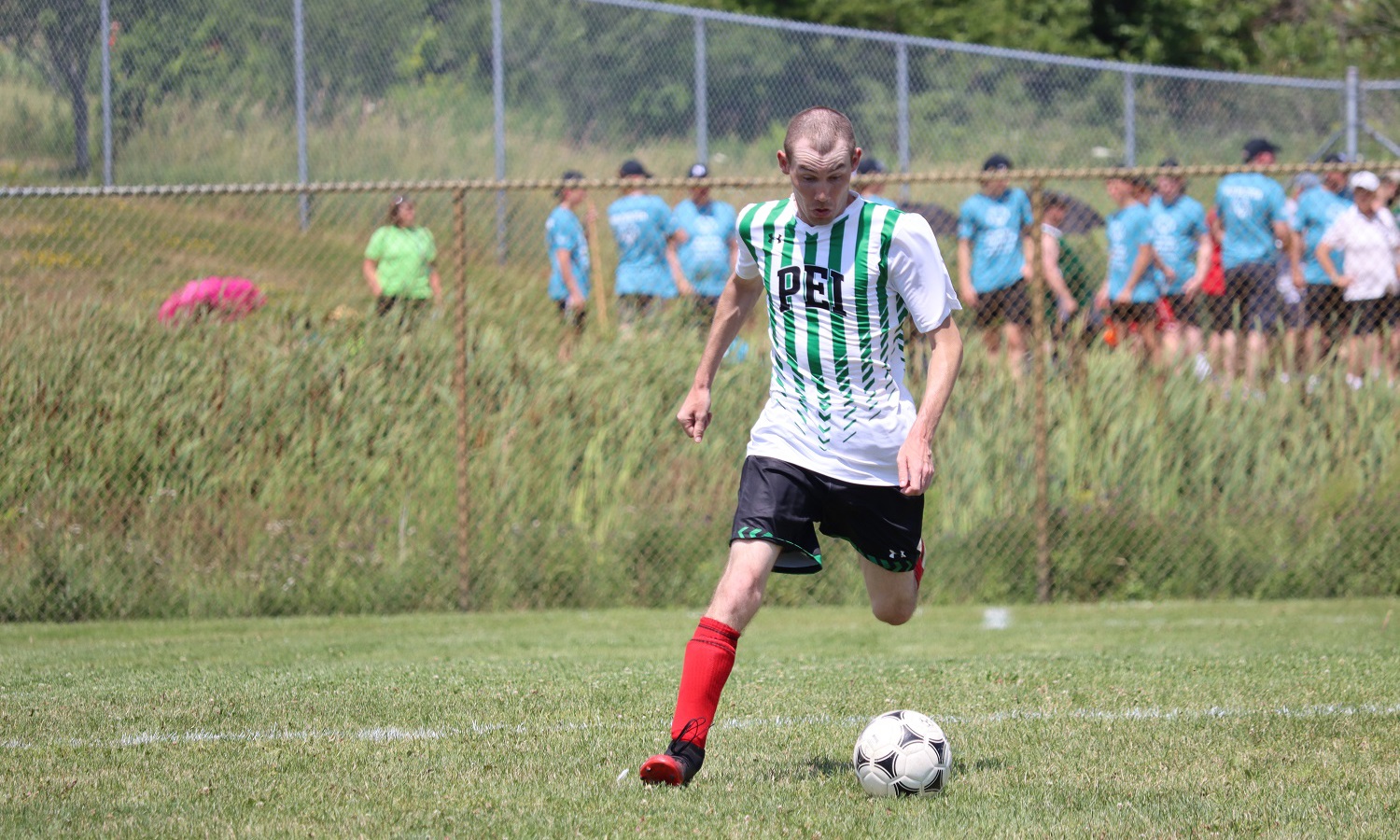 Special Olympics PEI, Soccer, Athlete Playing Soccer