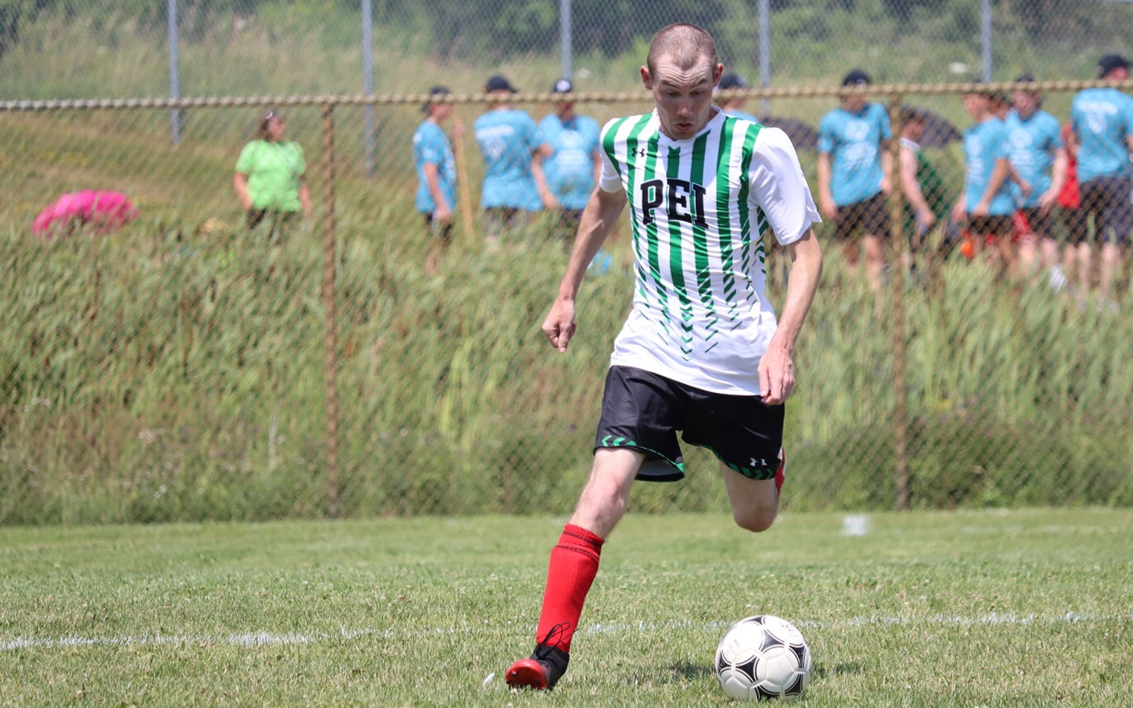 Special Olympics PEI, Soccer, Athlete Playing Soccer