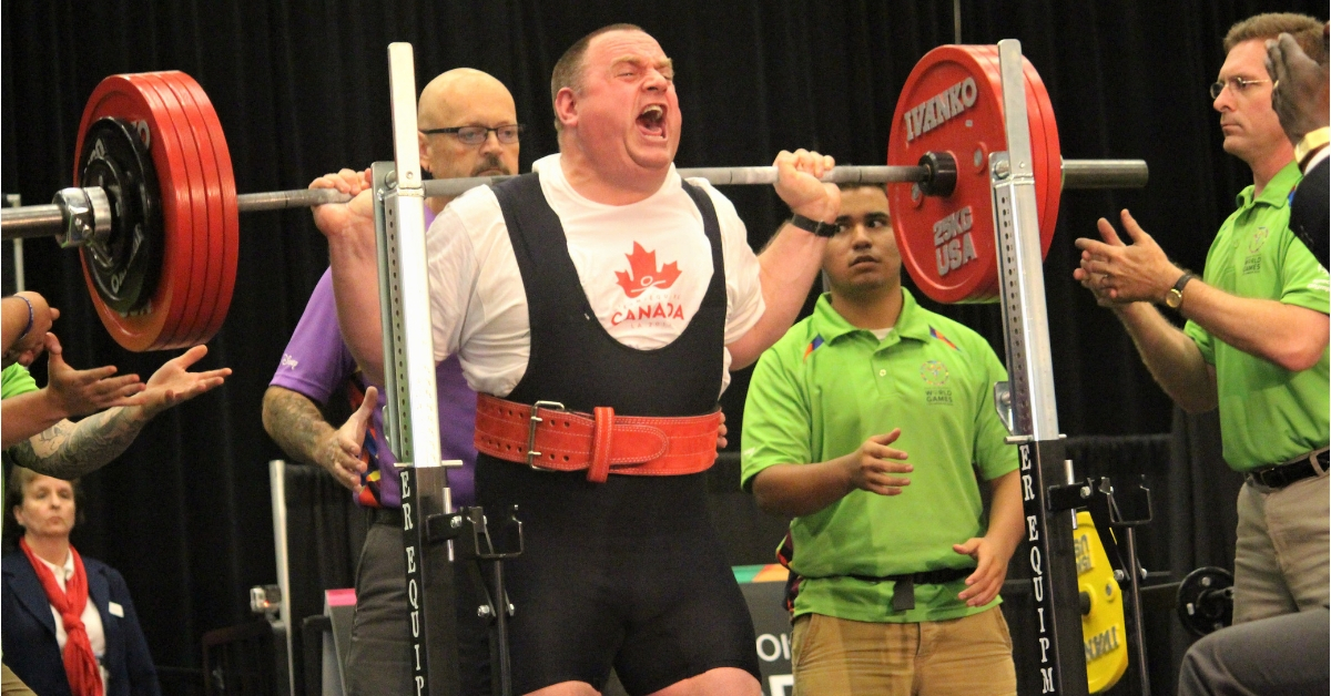 Jackie Barrett competes at the Special Olympics World Games Los Angeles 2015