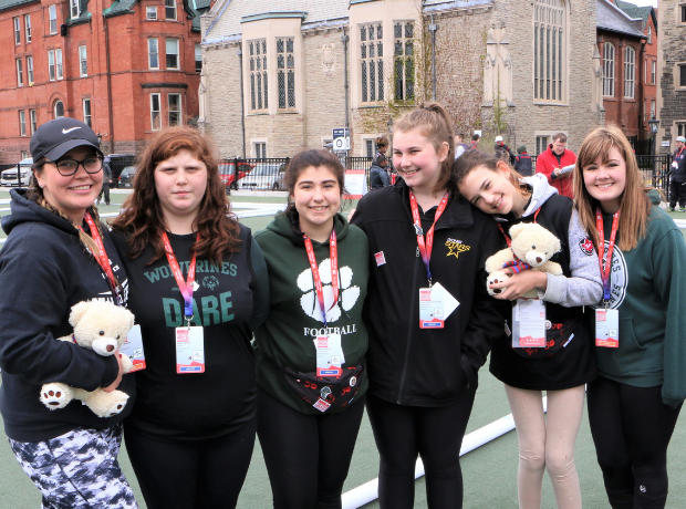 Unified bocce team poses for a photo