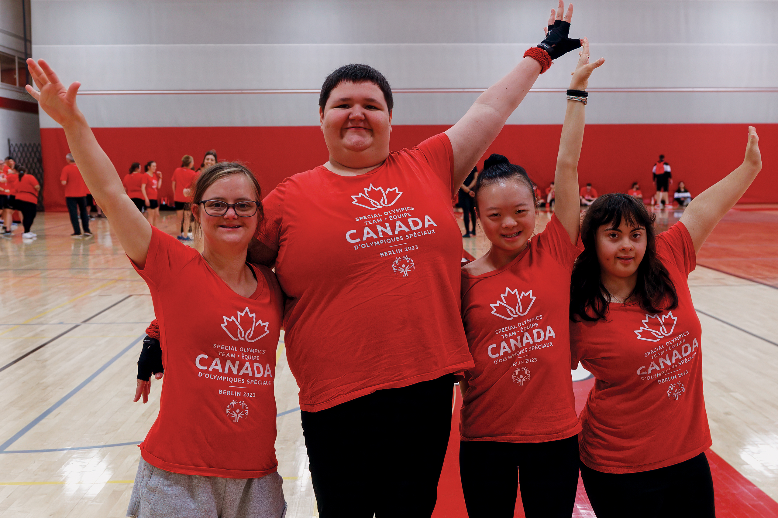 Special Olympics Team Canada's Rhythmic Gymnastics Team at the final June staging camp in Toronto, before departing for the 2023 World Games.