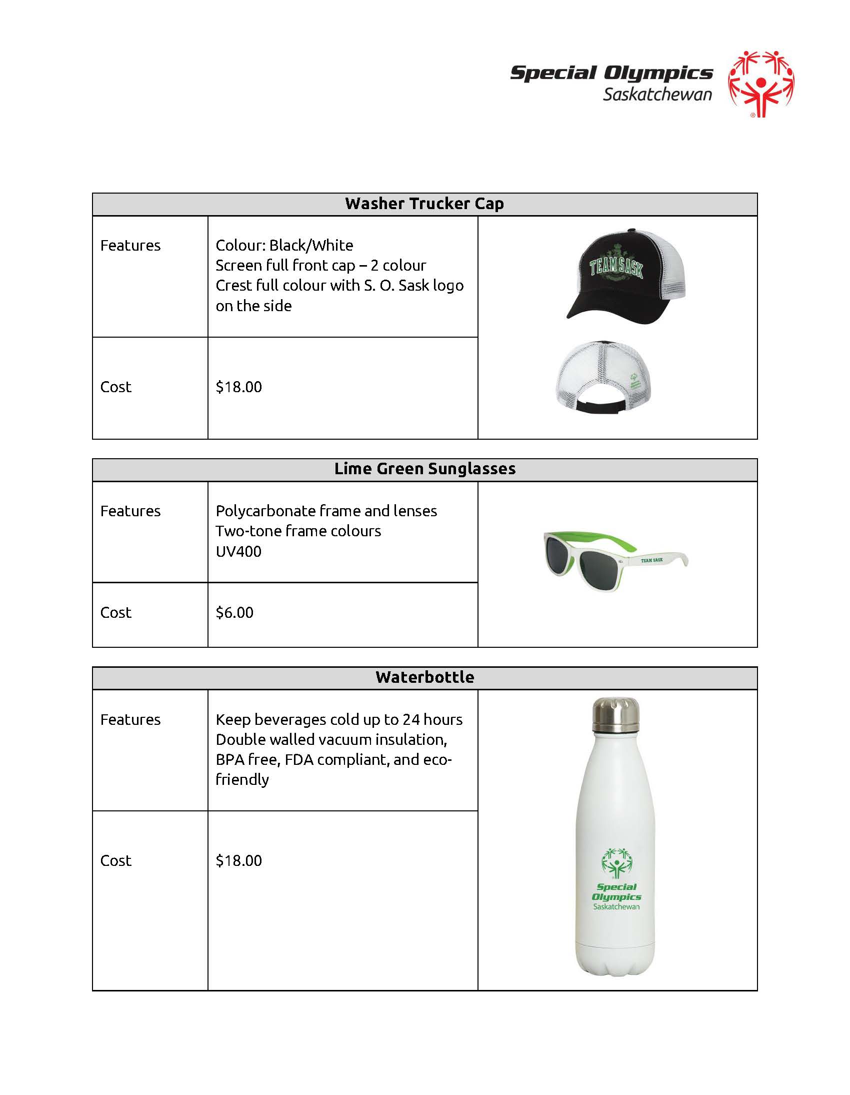 Apparel Order Form 2018 SOC Summer Games - Copy 2