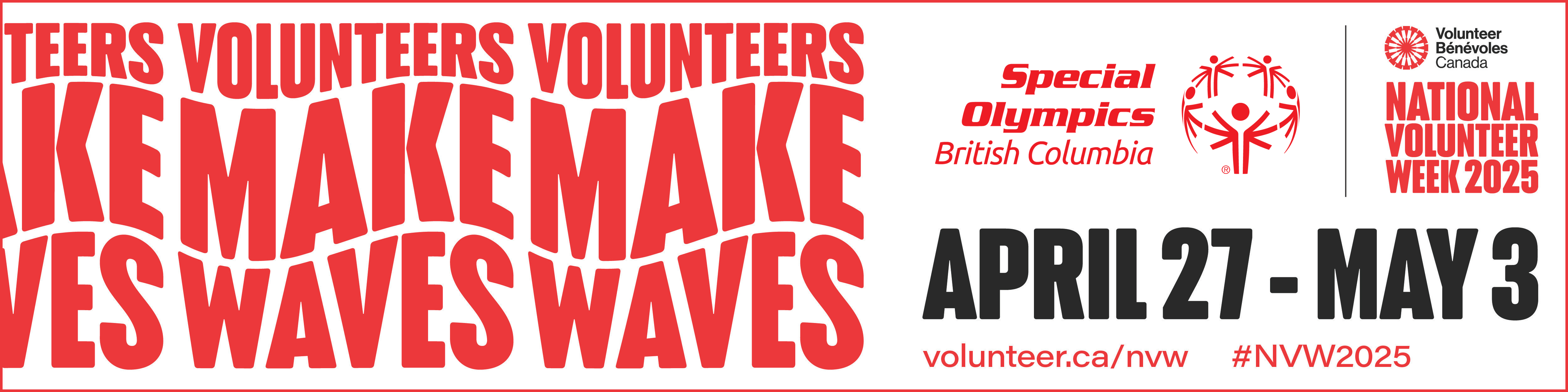 National Volunteer Week 2025 Banner