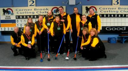 Gander Wings Curling Athletes and Coaches