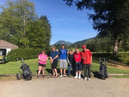 Prince Rupert Golf standing outside for group photo