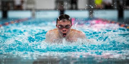 Athlete swimming