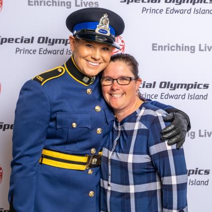 Special Olympics PEI, LETR, Police Officer with Athlete