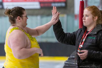 Figure Skating athlete & coach at the 2020 National games