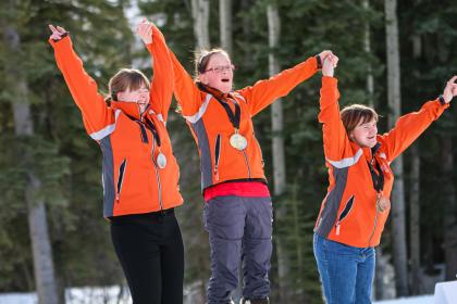 Special Olympics cross country athletes