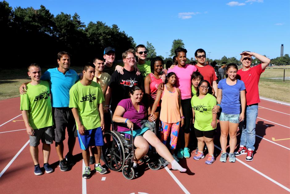 Phylicia George with the North York Jets Track Team.