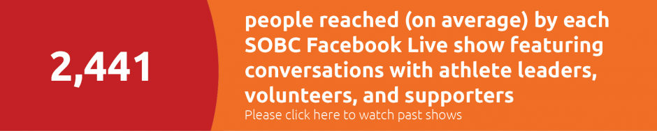 2441 Average reach of SOBC's Facebook Live shows offering connections and conversations