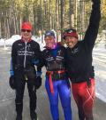 Special Olympics Alberta-Bow Valley cross country skiiers