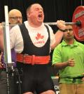 Jackie Barrett performs a squat at World Games