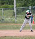 Brian McNab up to bat for Sobeys 